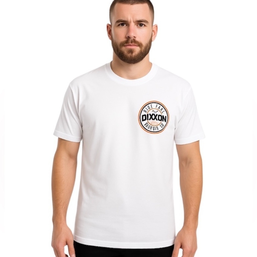 NWOT Dixxon Men's Sturgis Ride Fast White Tee Shirt, Size 2X